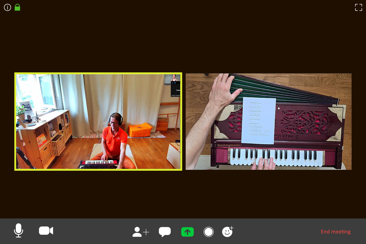 Harmonium Einzelunterricht (online)