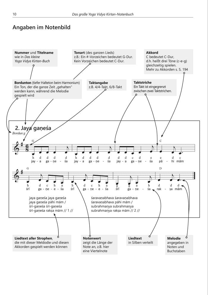 Das grosse Yoga Vidya Kirtan-Notenbuch